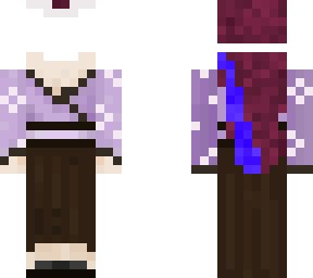 purple flower kimono