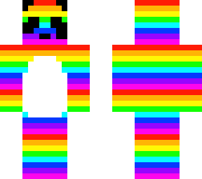 rainbow gamer panda