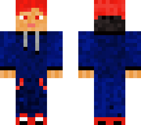 red and blue coloured boy