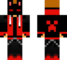 red gamer with mask