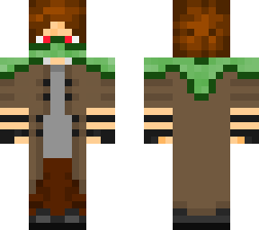 slightly camouflaged trench-coat