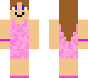 the pink dress