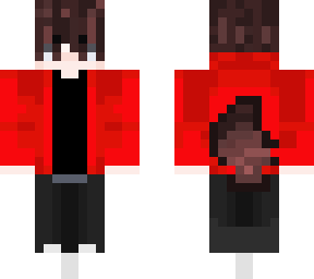 wolf boi with red sweatshirt