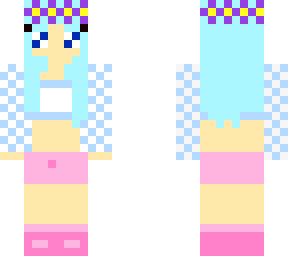 ??cute kawi checkered girl??