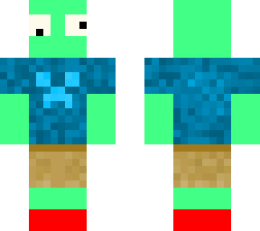 alien with creeper shirt