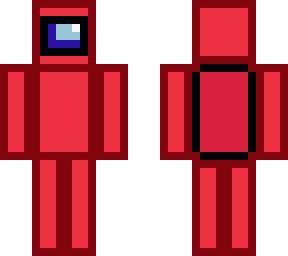 among us red minecraft skin