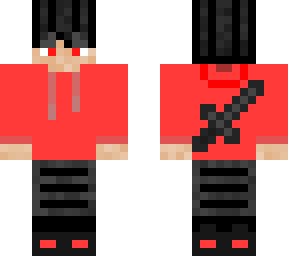 black and red boy sword sweatshirt