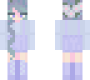 blue flower girl edit