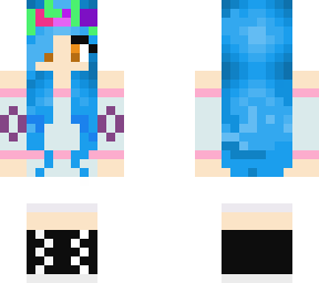 blue haired girl