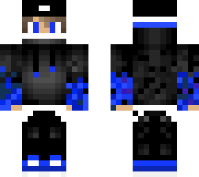 blue hoodie