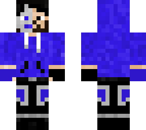 blue hoodie