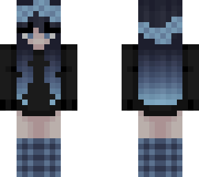 cute blue gradient egirl