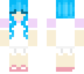 cute blue haired girl