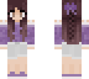 elegant girl in purple - casual version