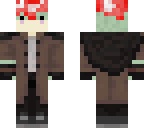 frog in suit with mushroom hat