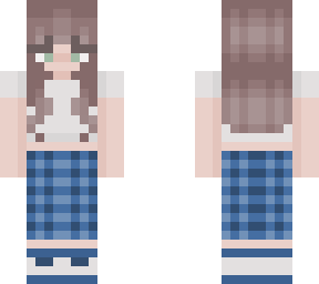 girl with blue pants