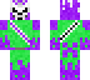 green and purple ghost rider
