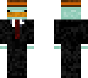 ice duck in a suit