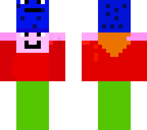 man carrying blue pet
