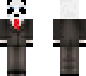 panda in a suit