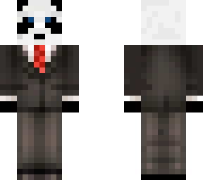panda in a suit