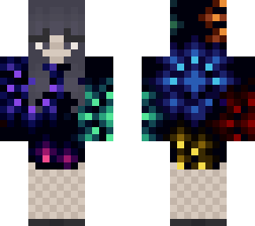 rainbow firework hoodie girl