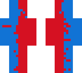 red and blue