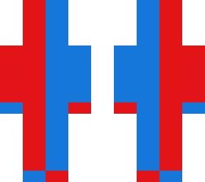 red and blue