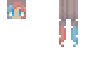 red and blue pigtails