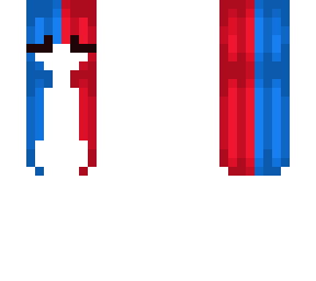 red and blue split hair base