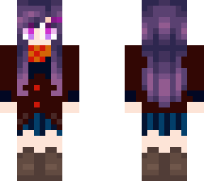 yuri in a school outfit