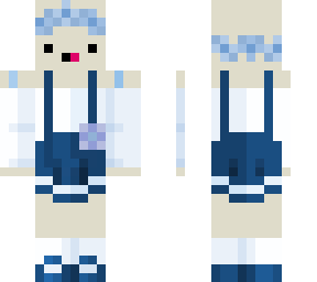 blue flower axolotl (redo of someone elses)