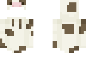brown&white cow hoodie