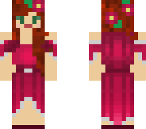 burgundy flower nymph