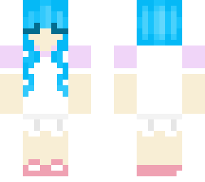cute blue haired girl