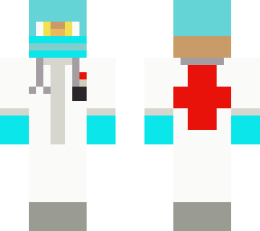 doctor with facemask , gloves and head armor
