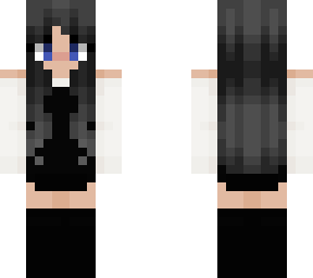 e-girl with black dress and boots :)
