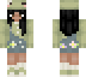 frog flower overalls