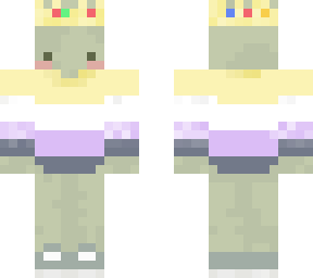 frog with nonbinary sweater (and ranboo crown)
