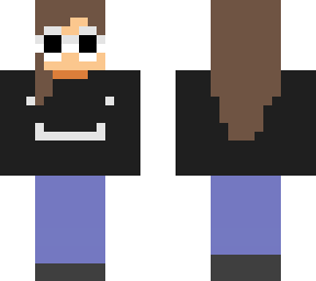 georgenotfound with black dream hoodie as a girl