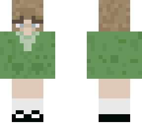 green sweater
