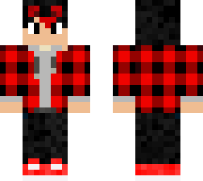 my minecraft skin (red hair)