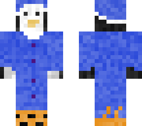 penguin pj with lion slippers