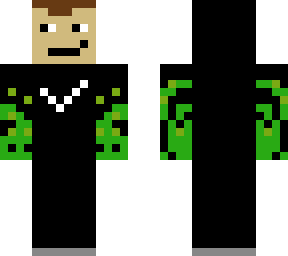 person with black nike hoodie and green fire hands
