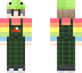 pride overalls with mushroom