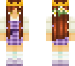 purple daisy crown
