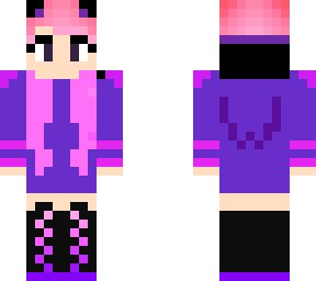 purple gamer girl