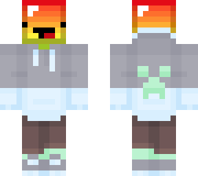 rainbow derp in creeper hoodie