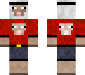 red shirt sheep