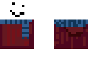 sheared snowman in hoodie